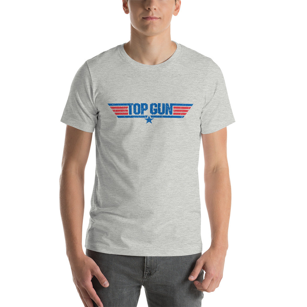 Top Gun - Distressed Logo Navy - T-Shirt